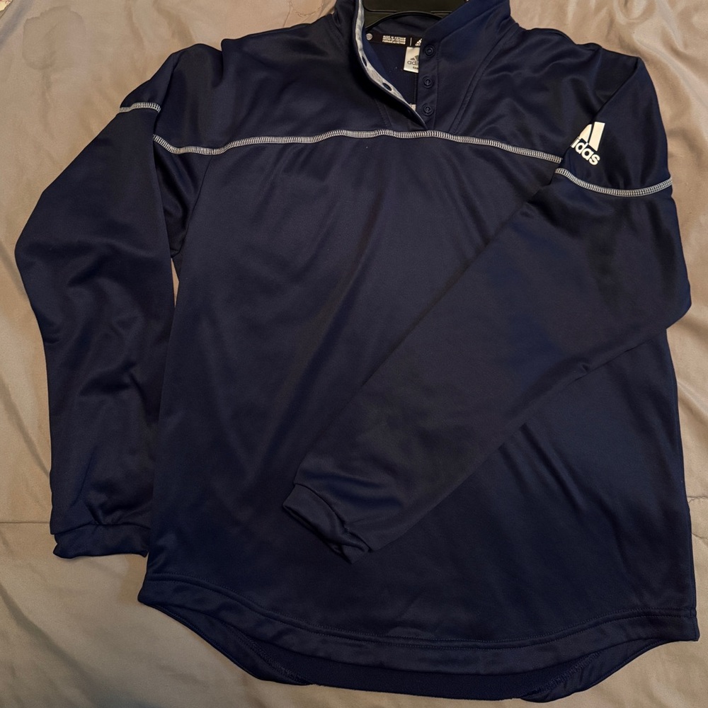 Adidas Women's Stadium 1/4 Snap Long Sleeve Shirt